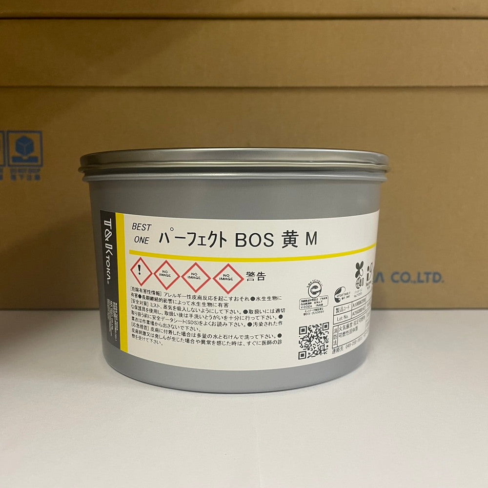 【T&K TOKA】油性インキ　パーフェクト BOS 黄 M [A100062200]