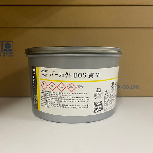 【T&K TOKA】油性インキ　パーフェクト BOS 黄 M [A100062200]