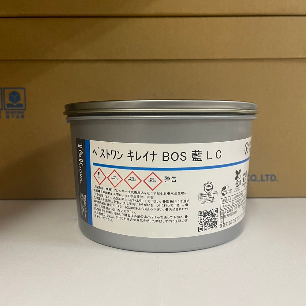 【T&K TOKA】油性インキ　ベストワン キレイナ BOS 藍 L C [A300063700]