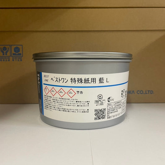 【T&K TOKA】油性インキ　ベストワン 特殊紙用 藍 L [A300080232]