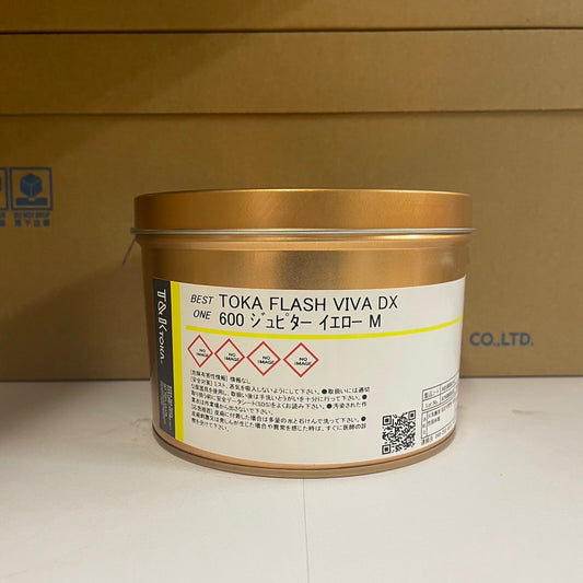 【T&K TOKA】油性インキ　TOKA FLASH VIVA DX 600 ジュピター イエロー M [A650000124]