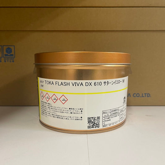 【T&K TOKA】油性インキ　TOKA FLASH VIVA DX 610 サターン イエロー M [A650000126]