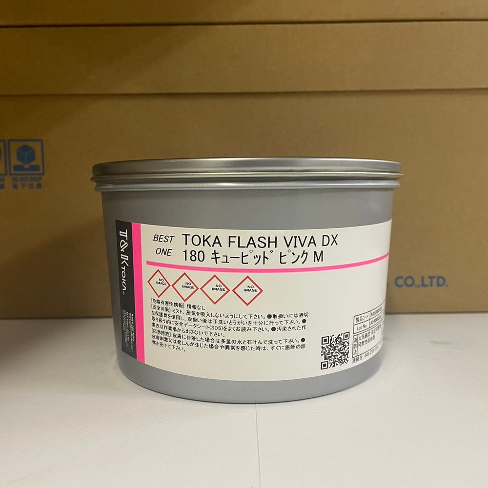 【T&K TOKA】油性インキ　TOKA FLASH VIVA DX 180 キューピッド ピンク M [A650080108]