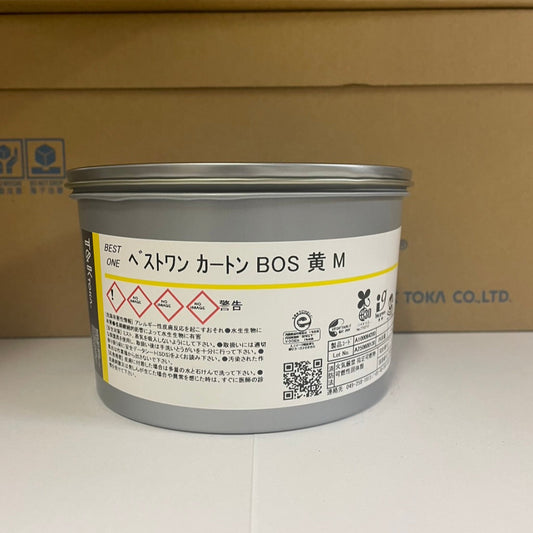 【T&K TOKA】油性インキ　ベストワン カートン BOS 黄 M [A100064200]