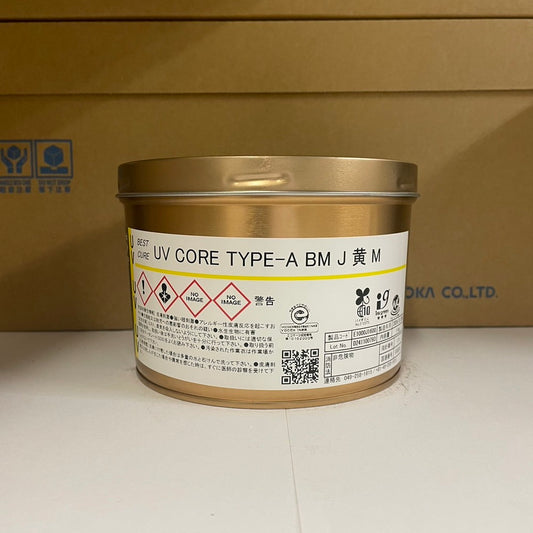 【T&K TOKA】UVインキ　UV CORE TYPE-A BM J 黄 M [E1000J1600]