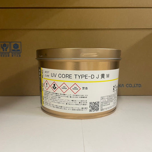 【T&K TOKA】UVインキ　UV CORE TYPE-D J 黄 M [E1000J5301]