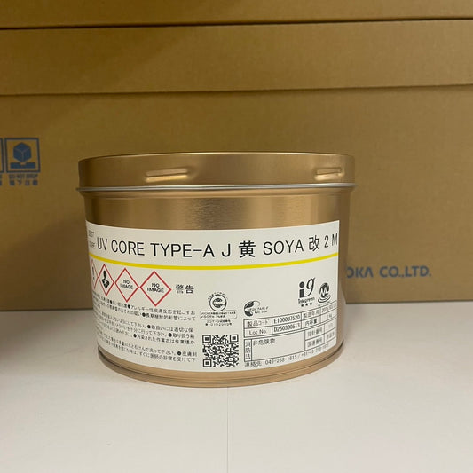 【T&K TOKA】UVインキ　UV CORE TYPE-A J 黄 SOYA 改 2 M [E1000J7520]