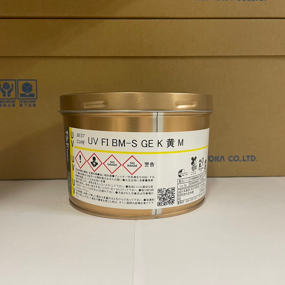 【T&K TOKA】UVインキ　UV FI BM-S GE K 黄 M [E1000K0006]
