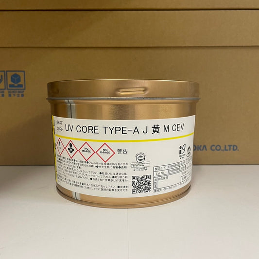 【T&K TOKA】UVインキ　UV CORE TYPE-A J 黄 M CEV [E1020J8030]