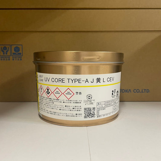【T&K TOKA】UVインキ　UV CORE TYPE-A J 黄 L CEV [E1020J8130]