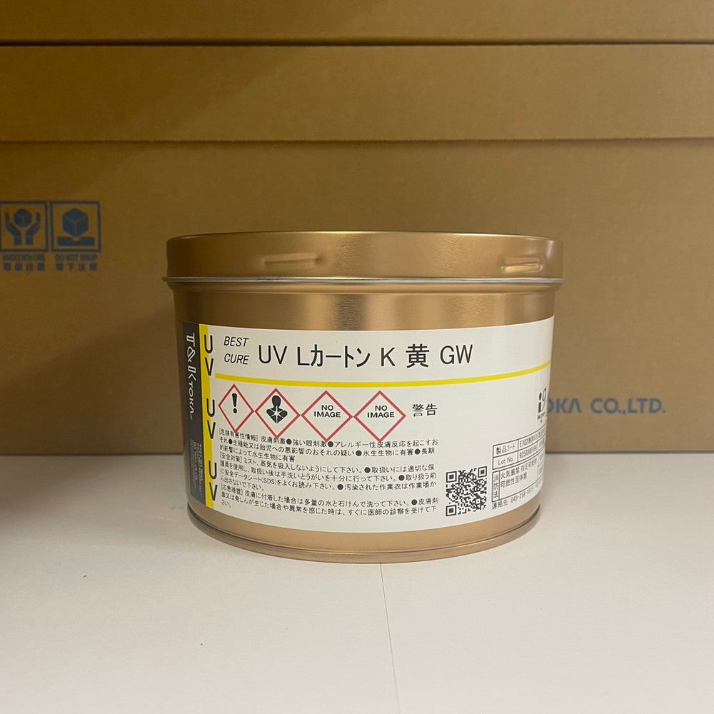 【T&K TOKA】UVインキ　UV Lカートン K 黄 GW [E1020K0013]