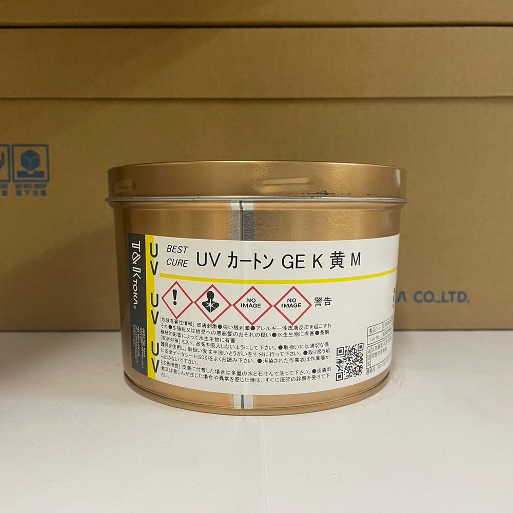 【T&K TOKA】UVインキ　UV カートンGE K 黄 M [E1020K2003]