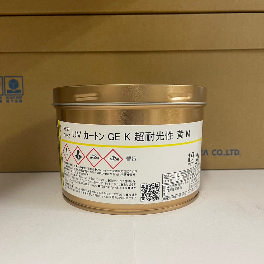 【T&K TOKA】UVインキ　UV カートンGE K 超耐光性 黄 M [E1100K0006]