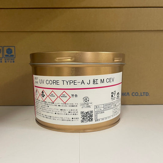 【T&K TOKA】UVインキ　UV CORE TYPE-A J 紅 M CEV [E2020J8030]