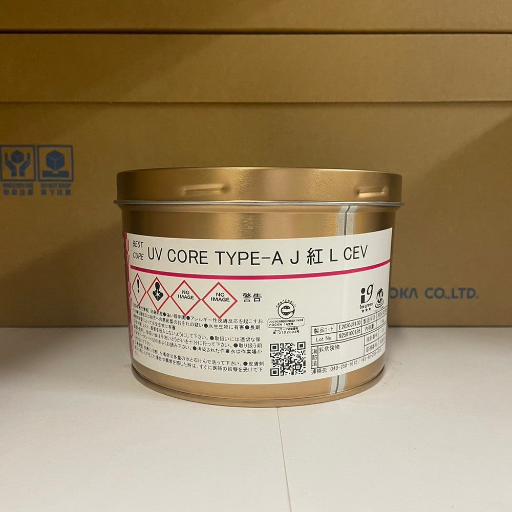 【T&K TOKA】UVインキ　UV CORE TYPE-A J 紅 L CEV [E2020J8130]