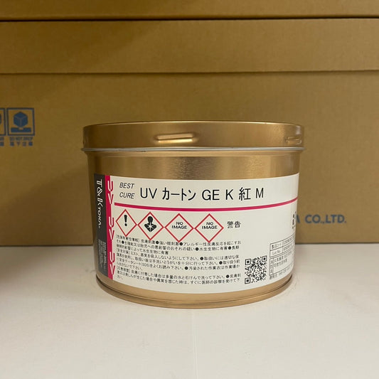 【T&K TOKA】UVインキ　UV カートンGE K 紅 M [E2020K2003]