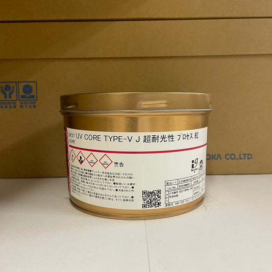 【T&K TOKA】UVインキ　UV CORE TYPE-V J 超耐光性 プロセス紅 [E2100J0216]