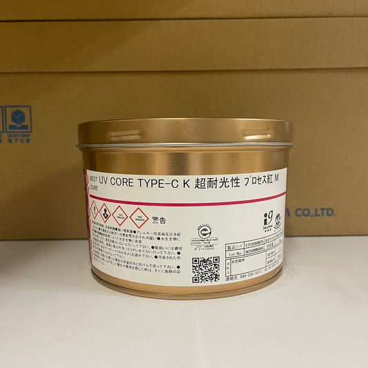 【T&K TOKA】UVインキ　UV CORE TYPE-C K 超耐光性 プロセス 紅 M [E2101K0029]