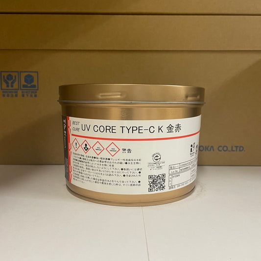 【T&K TOKA】UVインキ　UV CORE TYPE-C K 金赤 [E2201K7574]