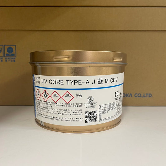 【T&K TOKA】UVインキ　UV CORE TYPE-A J 藍 M CEV [E3020J8030]
