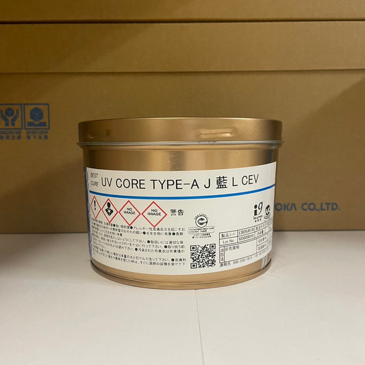 【T&K TOKA】UVインキ　UV CORE TYPE-A J 藍 L CEV [E3020J8130]
