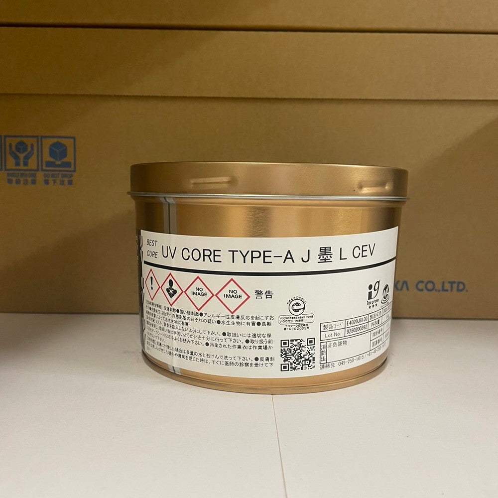 【T&K TOKA】UVインキ　UV CORE TYPE-A J 墨 L CEV [E4020J8130]