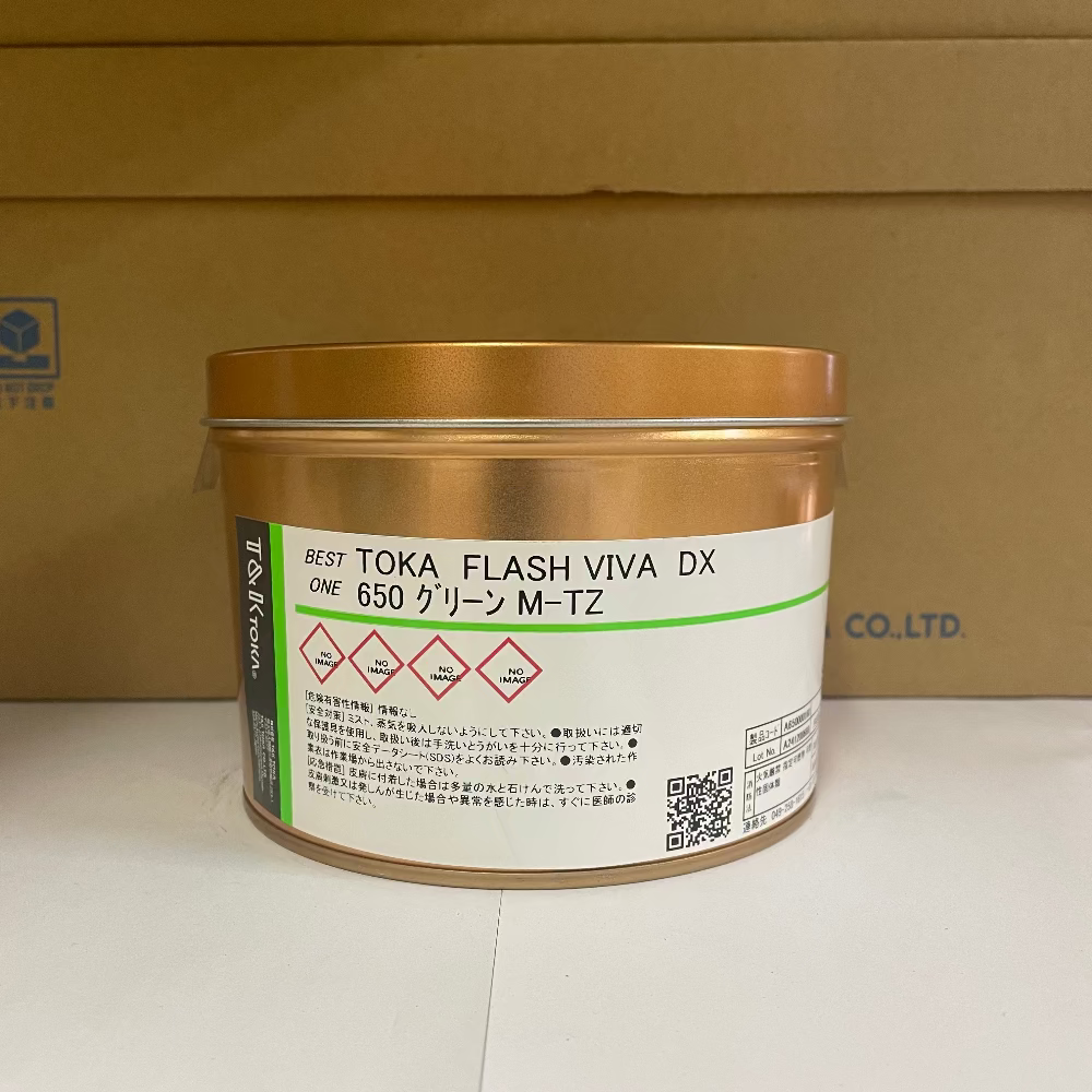 【T&K TOKA】油性インキ　TOKA FLASH VIVA DX 650 グリーン M-TZ[A650000160]