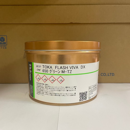 【T&K TOKA】油性インキ　TOKA FLASH VIVA DX 650 グリーン M-TZ[A650000160]