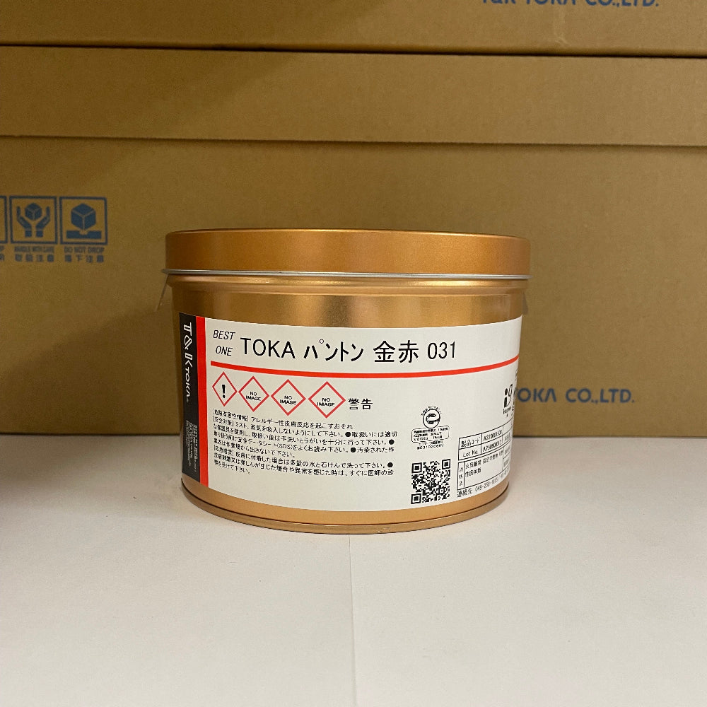 【T&K TOKA】油性インキ TOKA パントン 金赤 031 (Warm Red C)[A220001508]