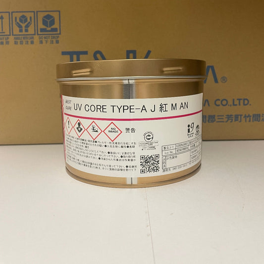 【T&K TOKA】UVインキ　UV CORE TYPE-A J 紅 M AN[E2020J5031]