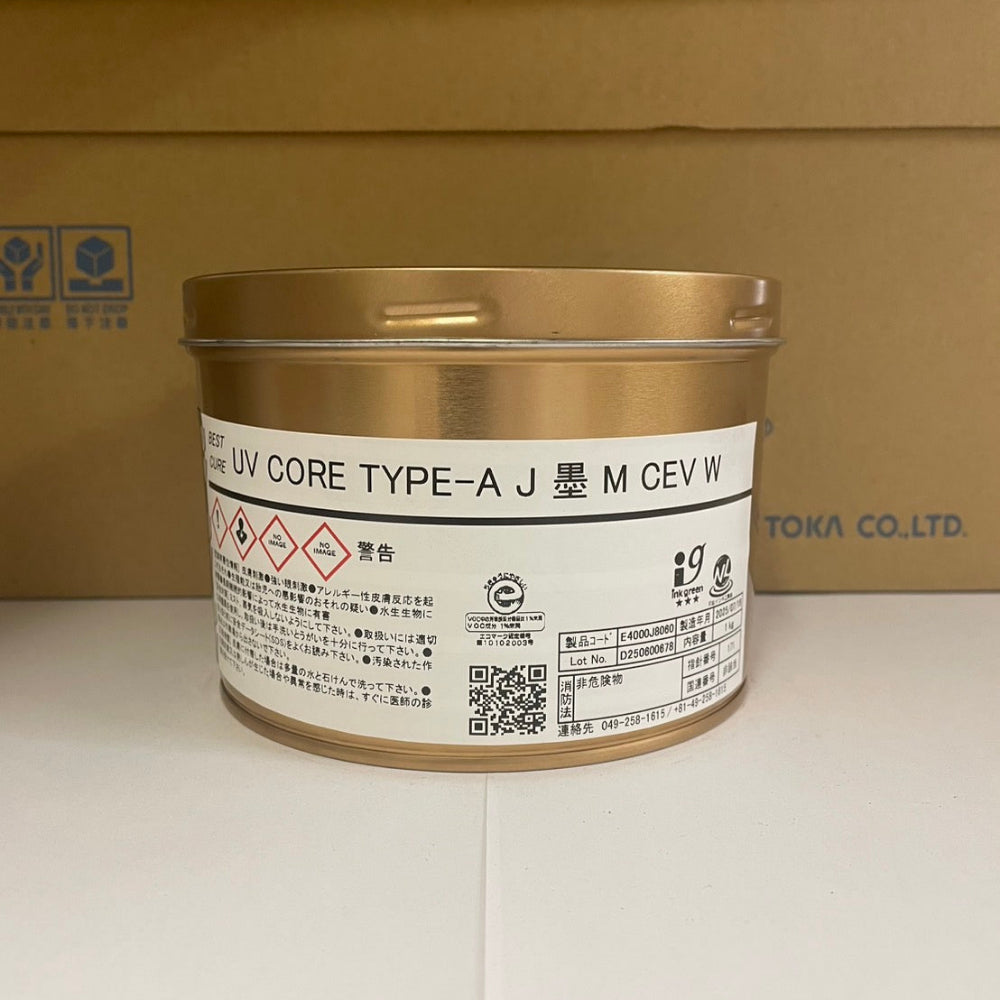 【T&K TOKA】UVインキ　UV CORE TYPE-A J 墨 M CEV W[E4000J8060]