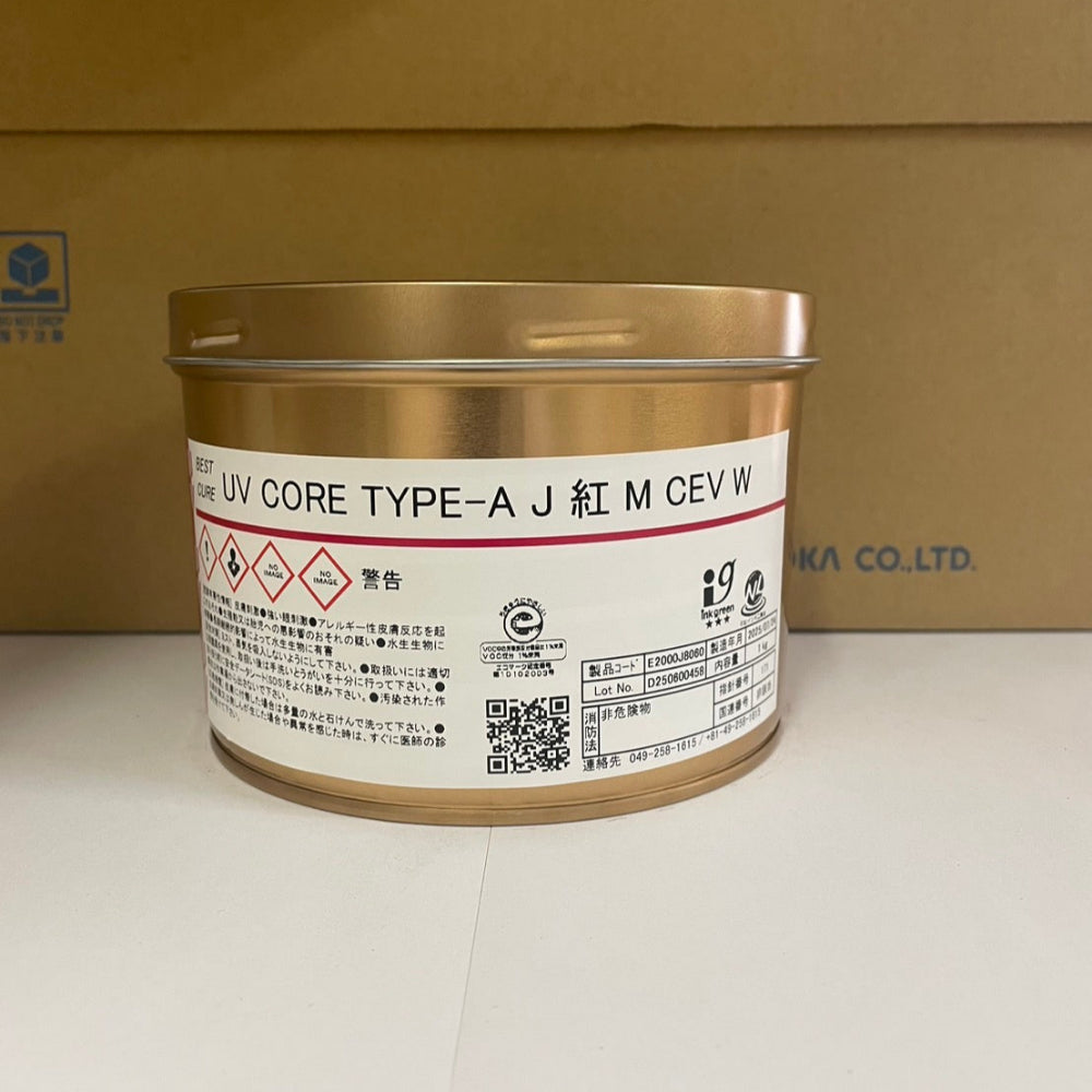 【T&K TOKA】UVインキ　UV CORE TYPE-A J 紅 M CEV W[E2000J8060]