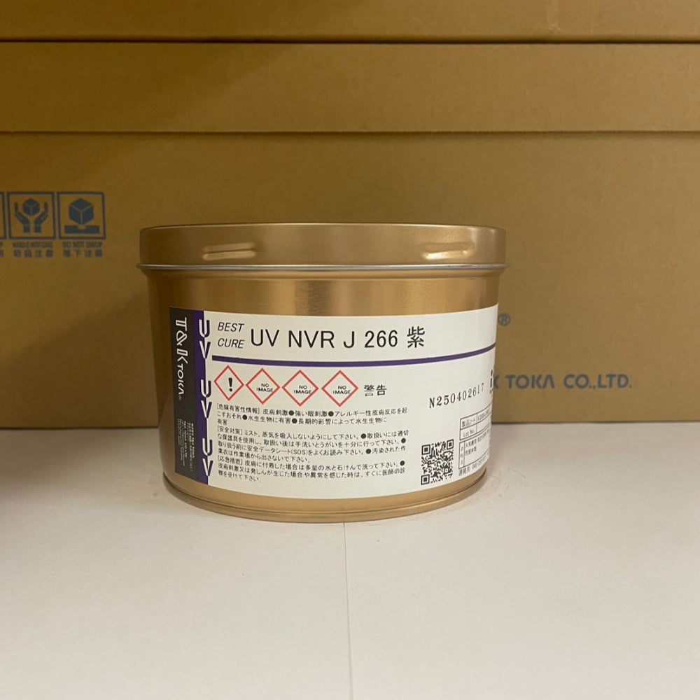 【T&K TOKA】UVインキ　UV NVR J 266 紫[E3301J7482]