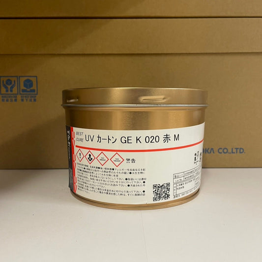 【T&K TOKA】UVインキ　UV カートンGE K 020 赤 M[E2201K0029]