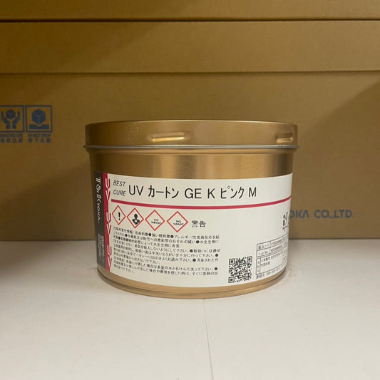 【T&K TOKA】UVインキ　UV カートンGE K ピンク M[E2501K0008]