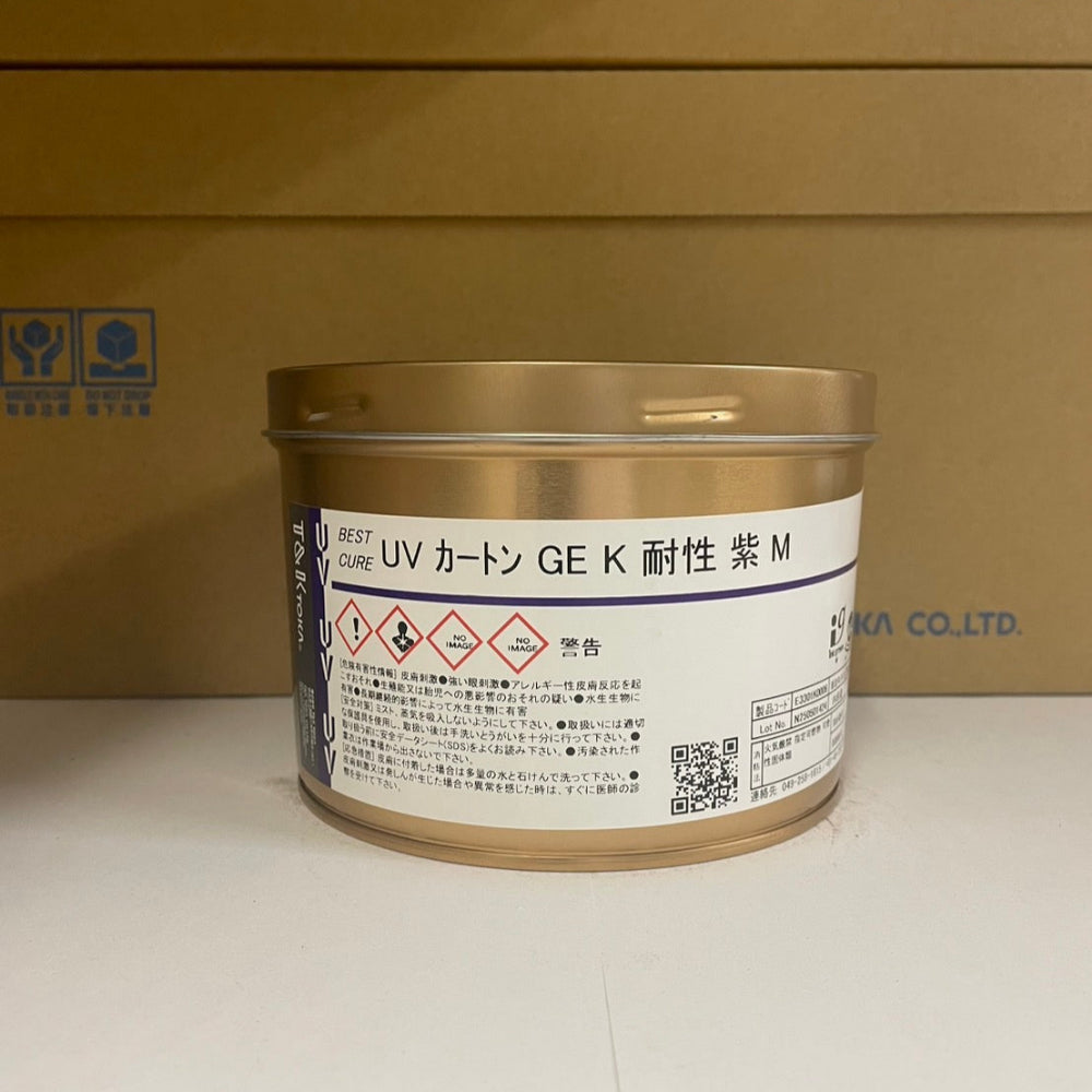 【T&K TOKA】UVインキ　UV カートンGE K 耐性 紫 M[E3301K0006]